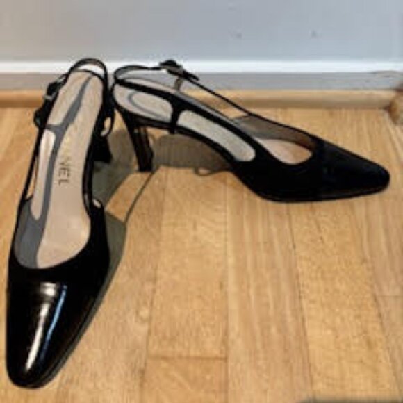 CHANEL Slingback Pump Size 8 1/2 Great Condition!! - Picture 3 of 6